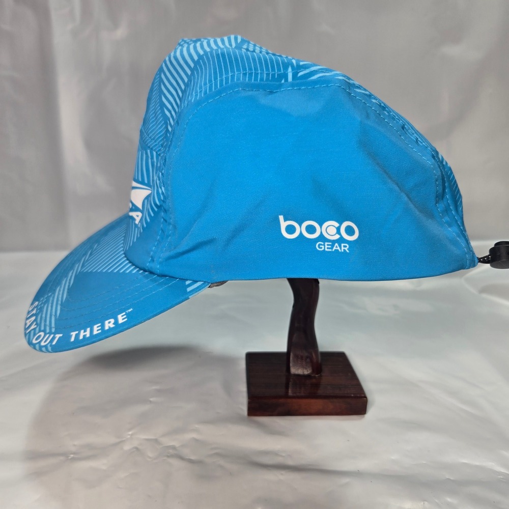 Altra Running Hat Boco Gear Blue Geometric 5 Panel Fleet Feet Austin One Size - Picture 2 of 6